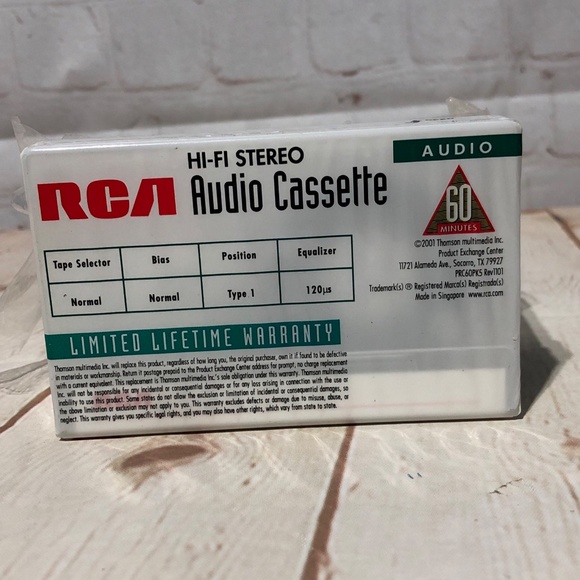 RCA Blank Audio Cassettes 60 Minutes Normal Bias Hi Fi Stereo New Sealed (4) - Picture 3 of 7